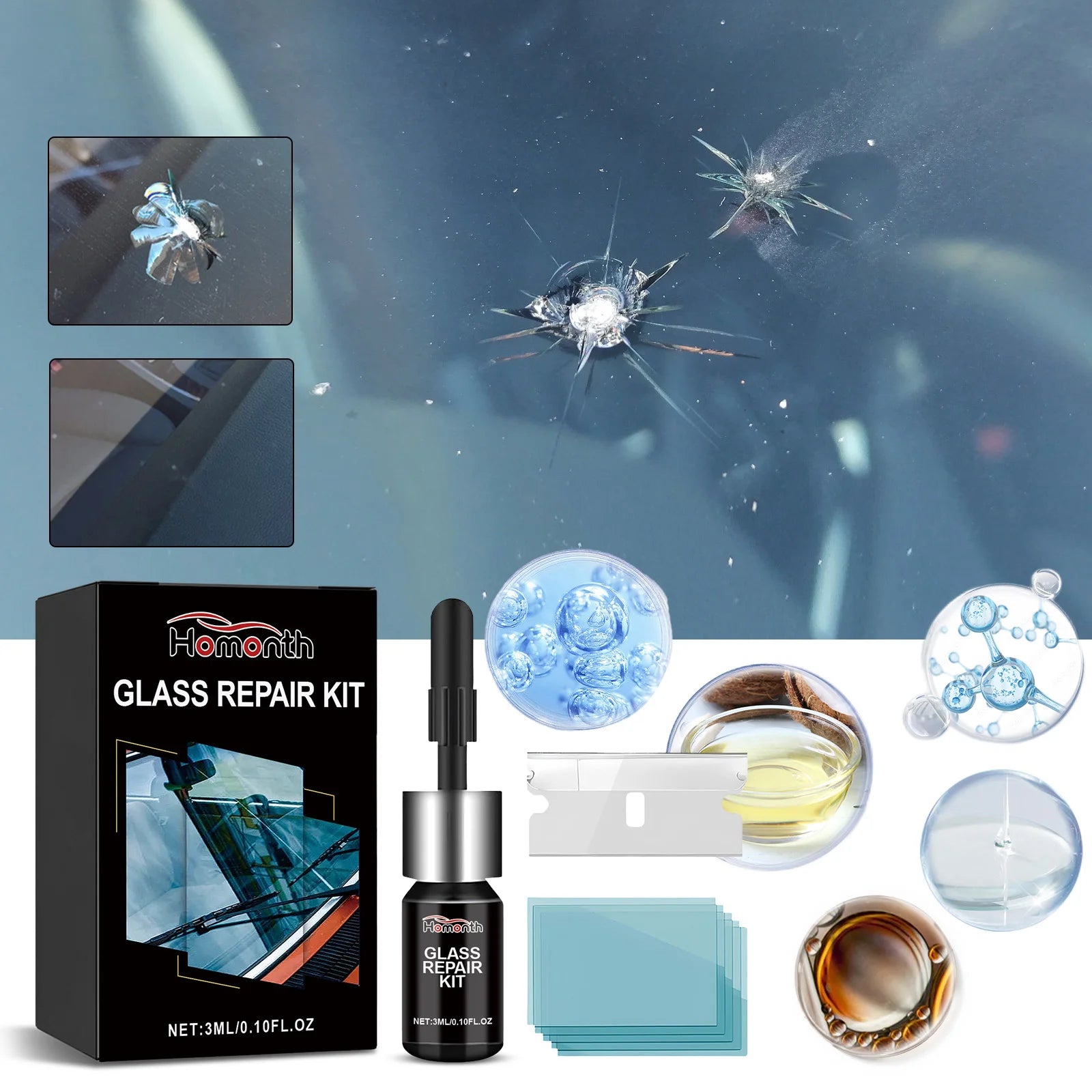 Magic Windshield Glass Repair Kit – Fix Cracks in Seconds!