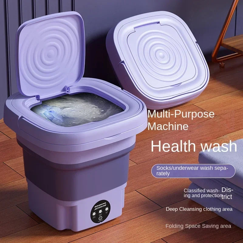 Portable Foldins Mini Washing Machine - ideal for Socks, Underwear & Baby Clothes