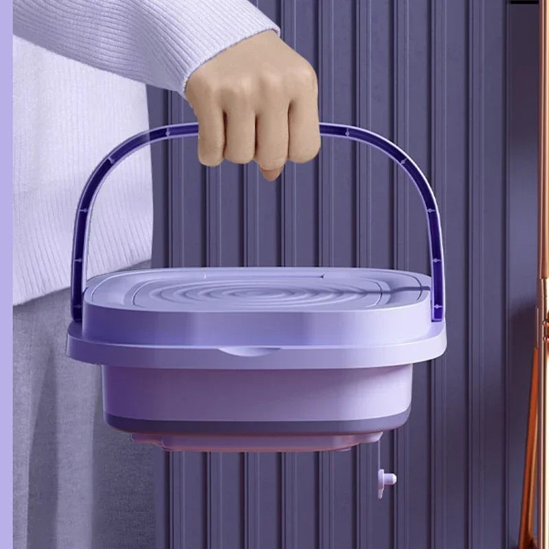 Portable Foldins Mini Washing Machine - ideal for Socks, Underwear & Baby Clothes
