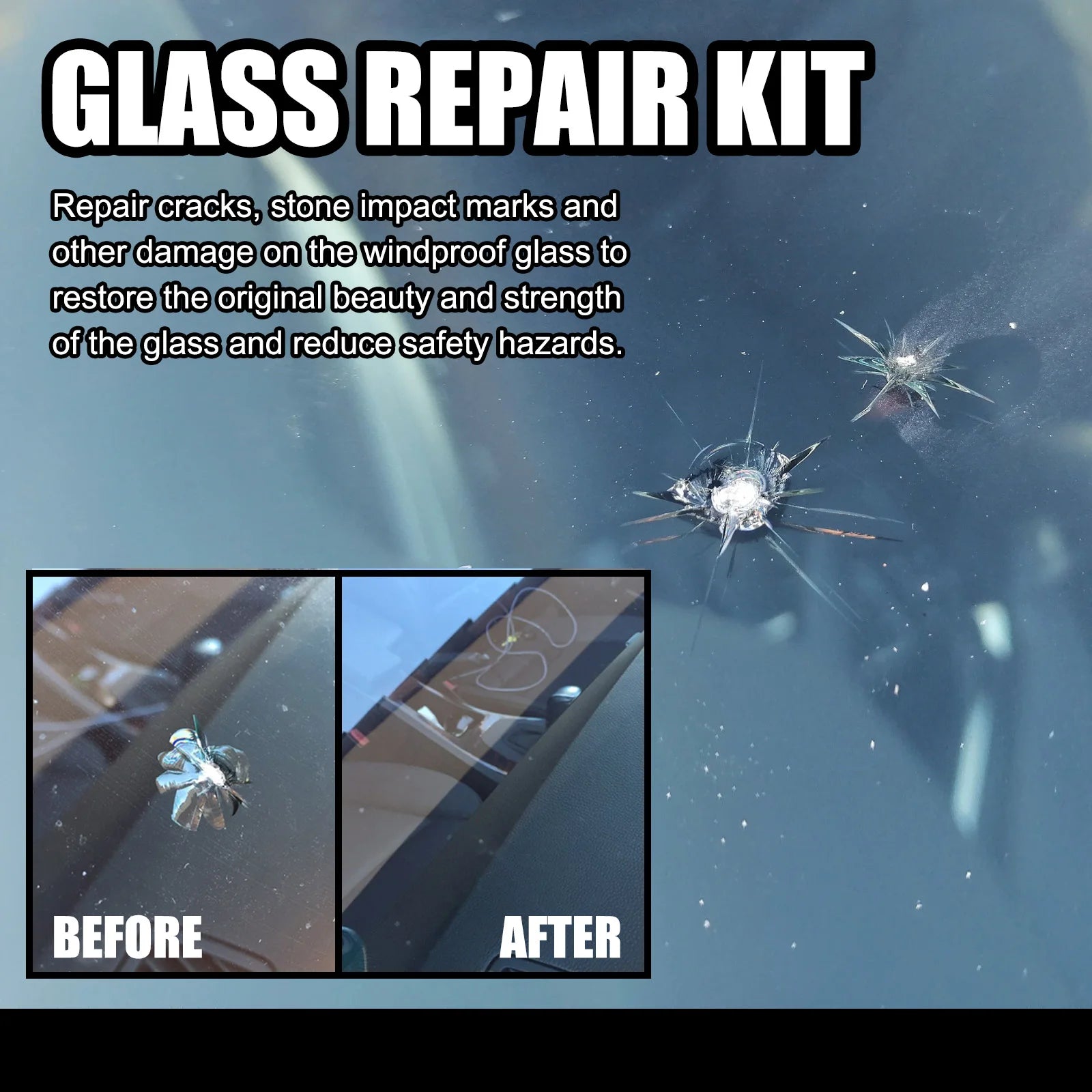 Magic Windshield Glass Repair Kit – Fix Cracks in Seconds!
