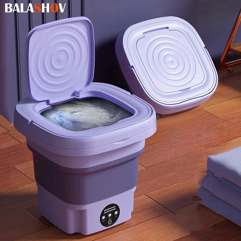 Portable Foldins Mini Washing Machine - ideal for Socks, Underwear & Baby Clothes