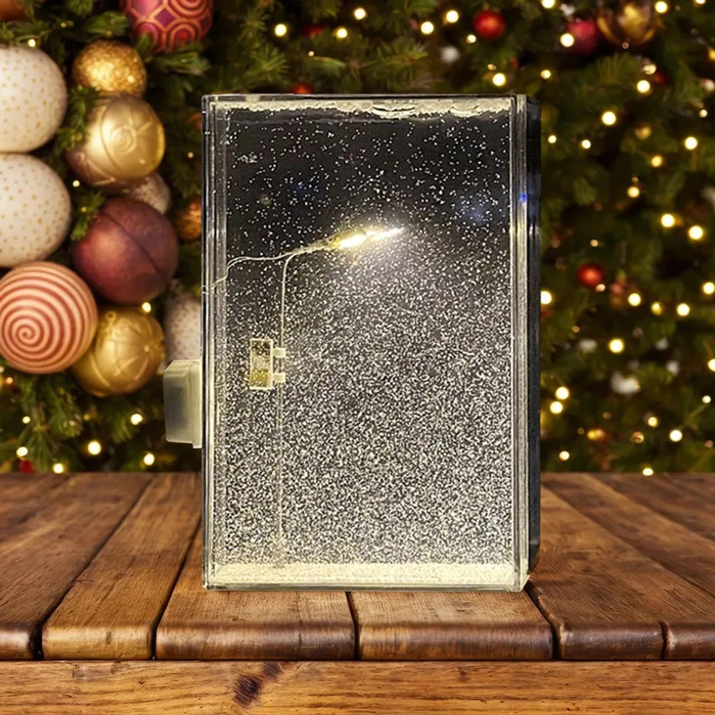 ❄️ Snowfall Crystal Night Light Lamp – Cozy Winter Vibes ❄️
