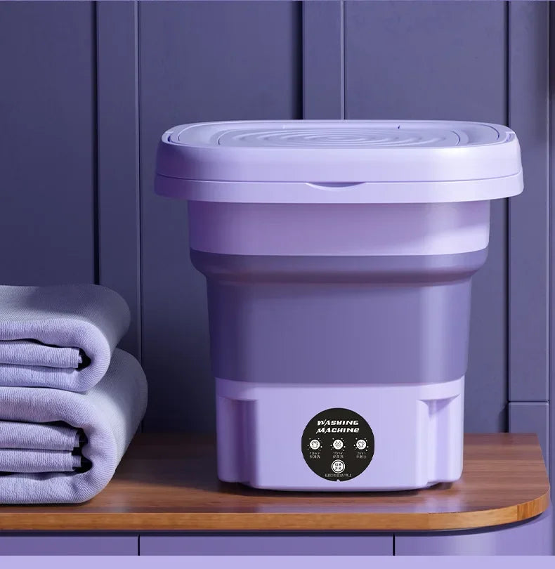 Portable Foldins Mini Washing Machine - ideal for Socks, Underwear & Baby Clothes