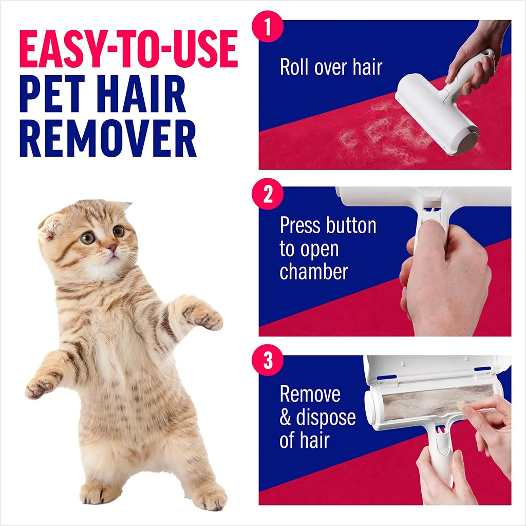 Pet Hair Remover Roller – No More Fur on Your Sofa, Bed & Clothes!