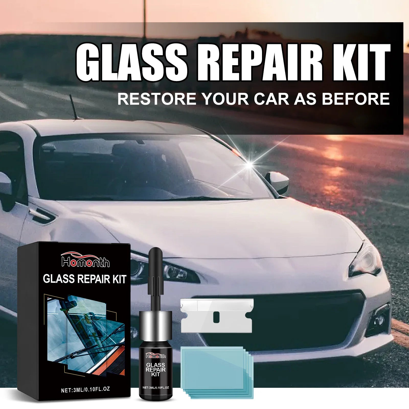 Magic Windshield Glass Repair Kit – Fix Cracks in Seconds!