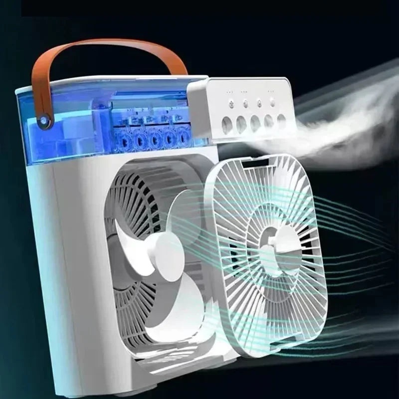 3-in-1 Air Cooler Fan – Mini AC + Humidifier + Night Light