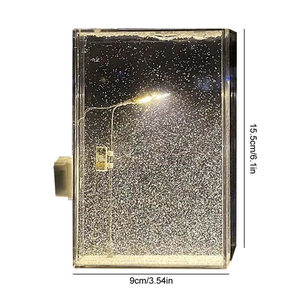 ❄️ Snowfall Crystal Night Light Lamp – Cozy Winter Vibes ❄️