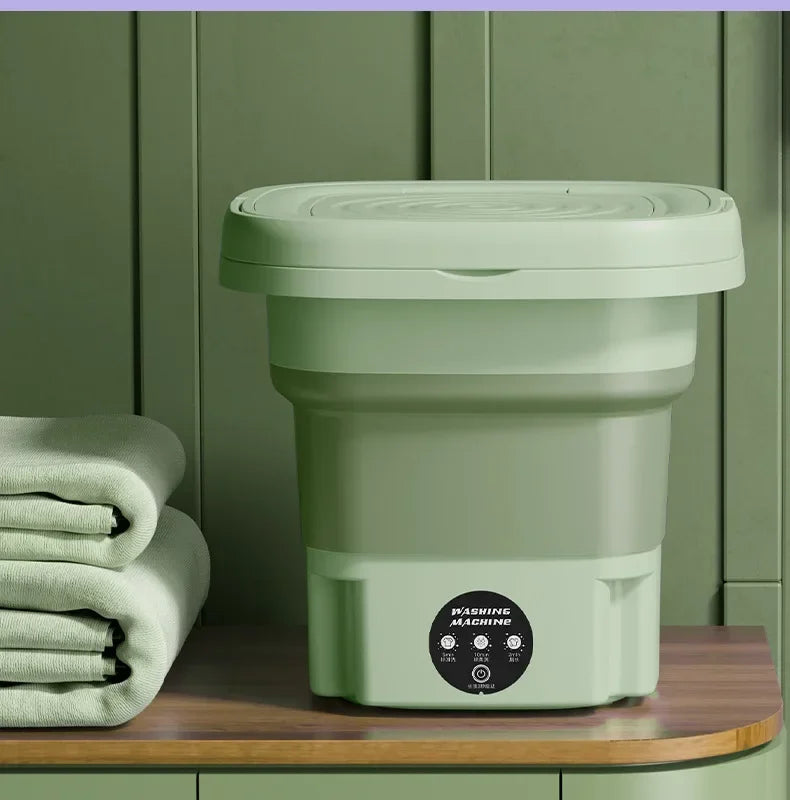 Portable Foldins Mini Washing Machine - ideal for Socks, Underwear & Baby Clothes