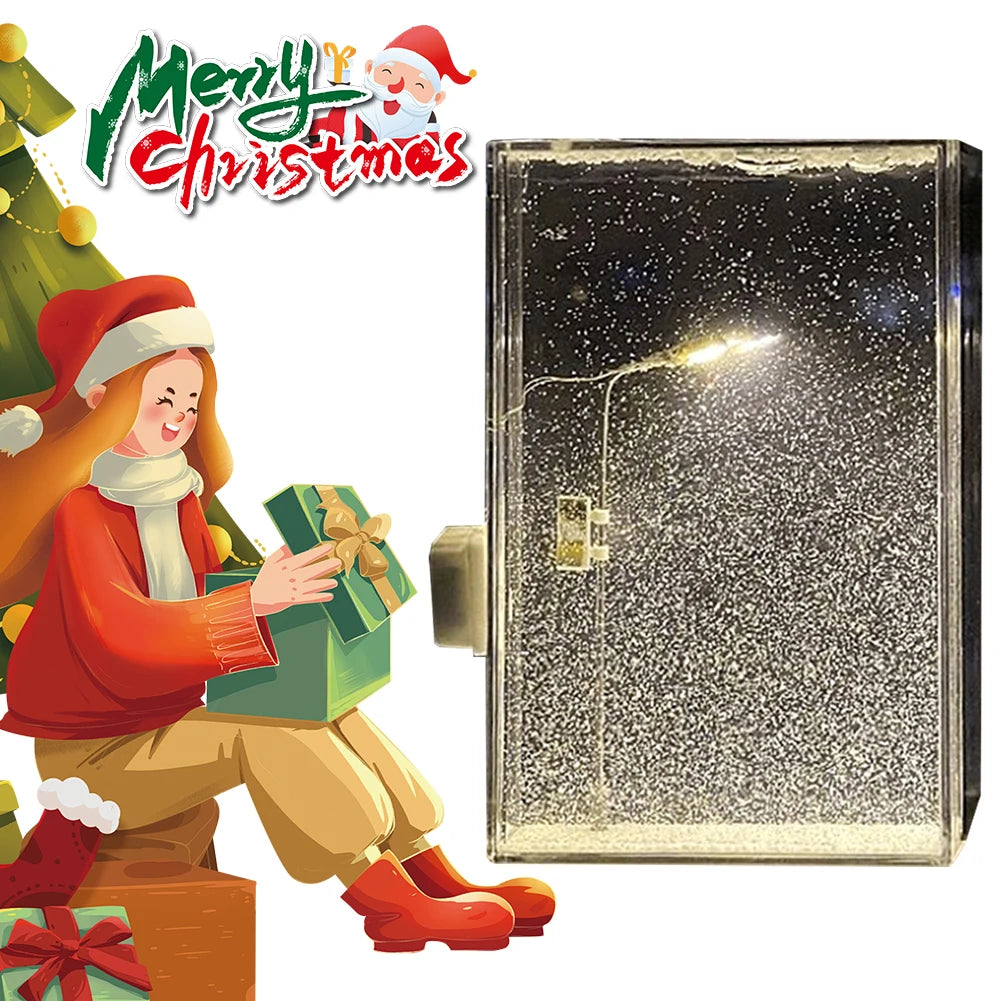 ❄️ Snowfall Crystal Night Light Lamp – Cozy Winter Vibes ❄️