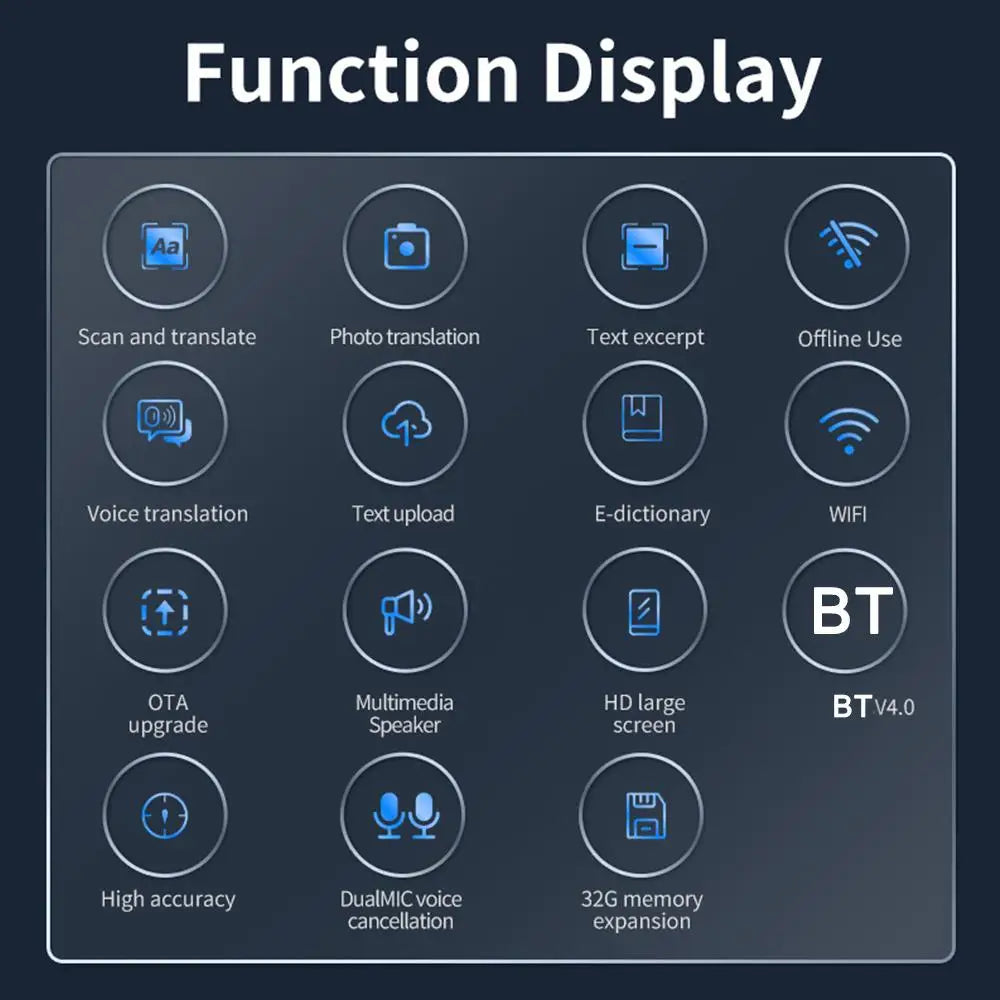 Offline Translation Pen- Smart OCR Scanner & 116-Language Voice Translator