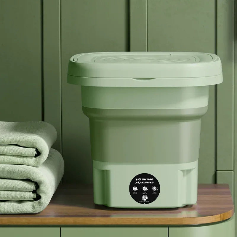 Portable Foldins Mini Washing Machine - ideal for Socks, Underwear & Baby Clothes