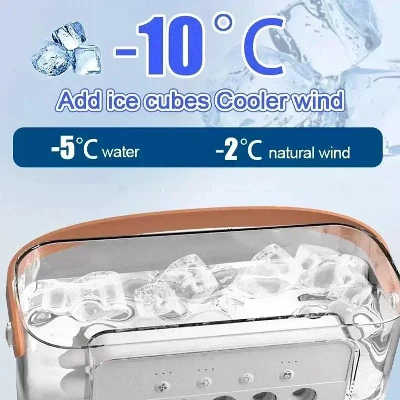 3-in-1 Air Cooler Fan – Mini AC + Humidifier + Night Light