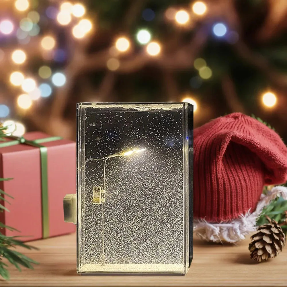 ❄️ Snowfall Crystal Night Light Lamp – Cozy Winter Vibes ❄️