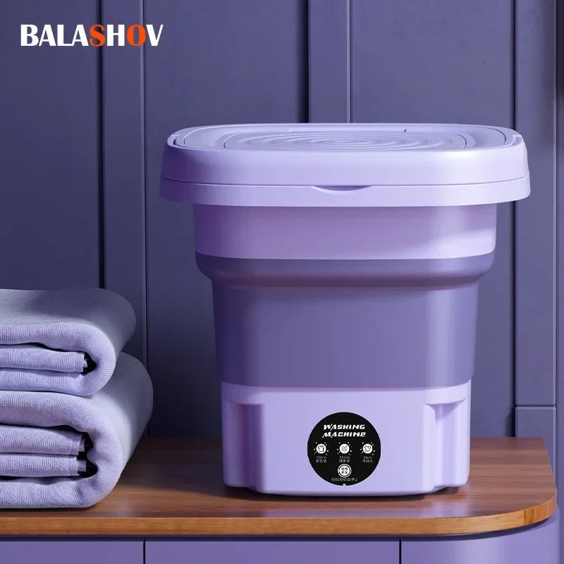 Portable Foldins Mini Washing Machine - ideal for Socks, Underwear & Baby Clothes