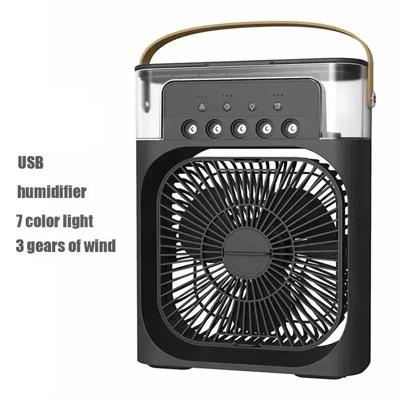 3-in-1 Air Cooler Fan – Mini AC + Humidifier + Night Light