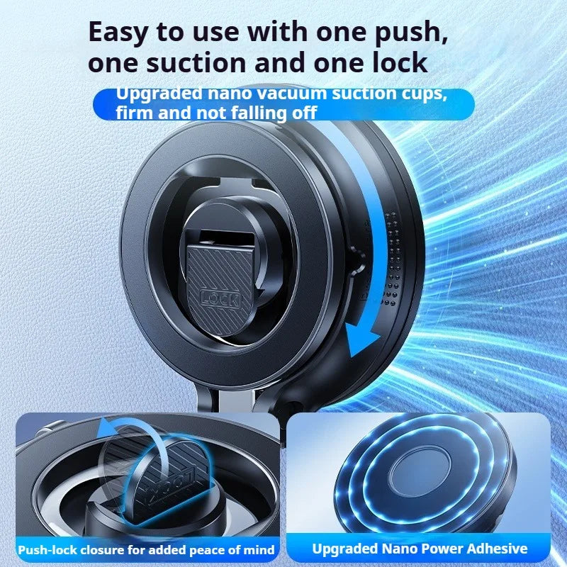 360° Vacuum Magnetic Phone Holder