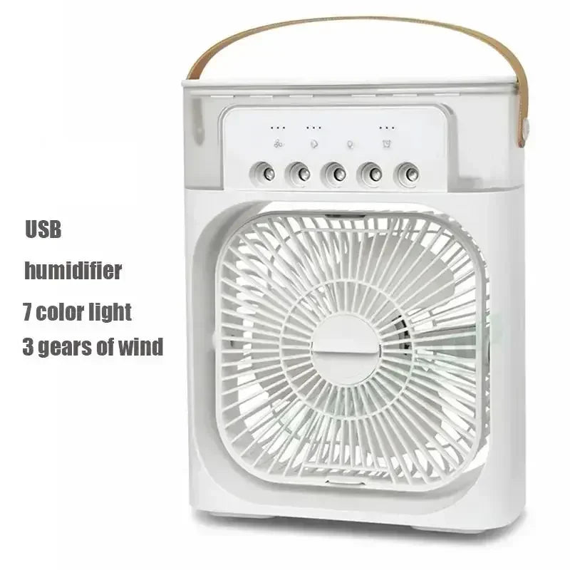 3-in-1 Air Cooler Fan – Mini AC + Humidifier + Night Light