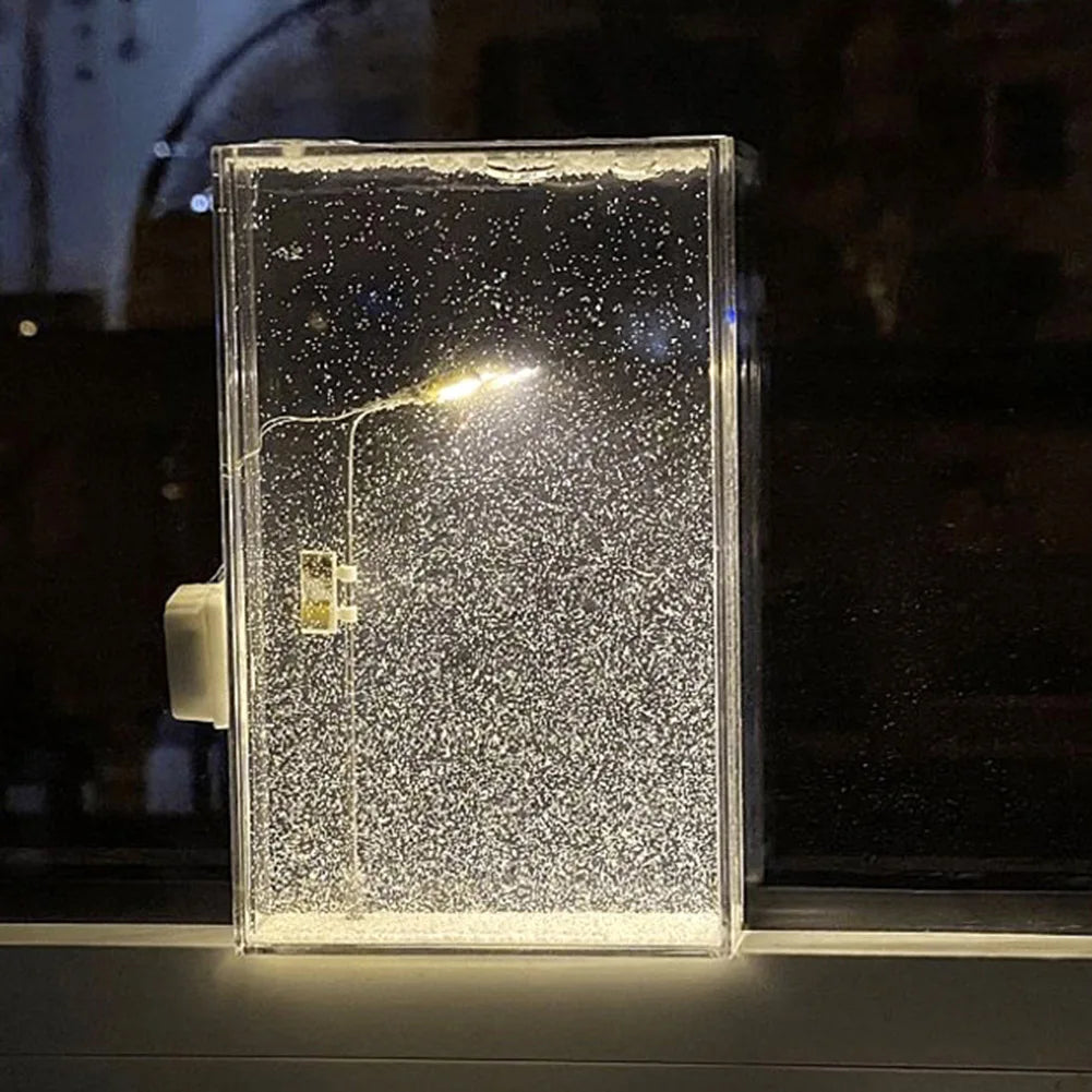 ❄️ Snowfall Crystal Night Light Lamp – Cozy Winter Vibes ❄️